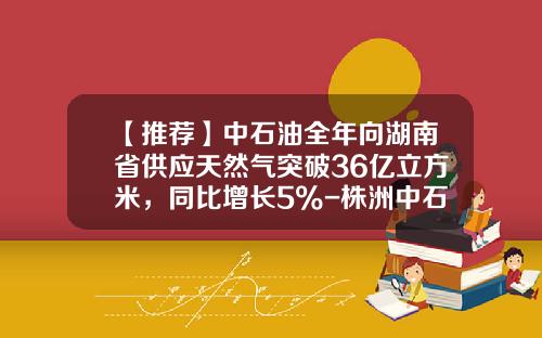 【推荐】中石油全年向湖南省供应天然气突破36亿立方米，同比增长5%-株洲中石油公司