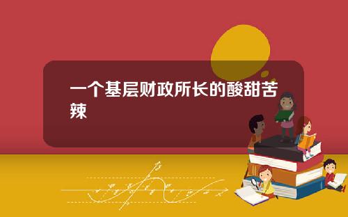 一个基层财政所长的酸甜苦辣