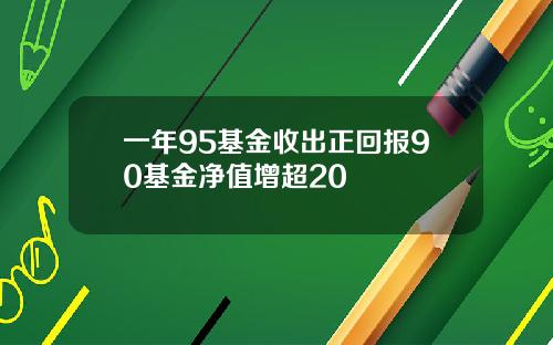 一年95基金收出正回报90基金净值增超20