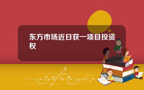 东方市场近日获一项目投资权