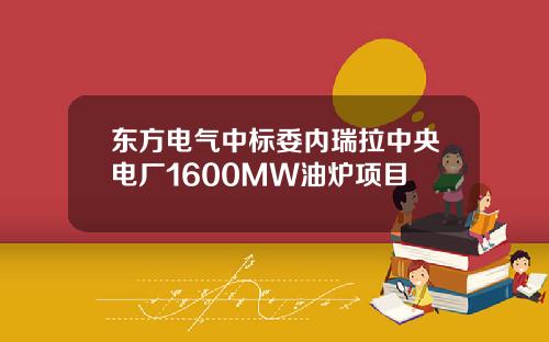 东方电气中标委内瑞拉中央电厂1600MW油炉项目
