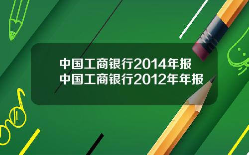 中国工商银行2014年报中国工商银行2012年年报