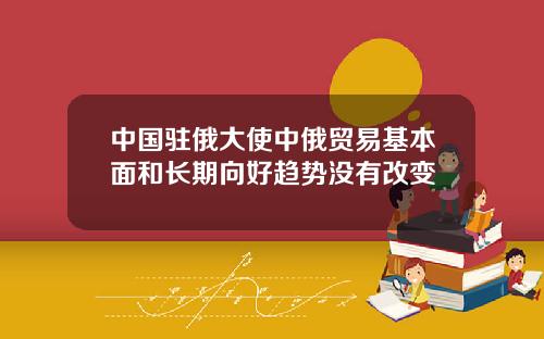 中国驻俄大使中俄贸易基本面和长期向好趋势没有改变