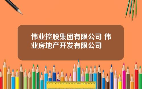 伟业控股集团有限公司 伟业房地产开发有限公司