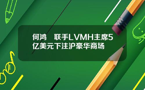 何鸿燊联手LVMH主席5亿美元下注沪豪华商场