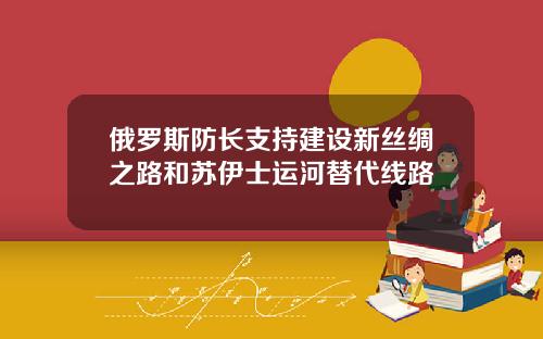 俄罗斯防长支持建设新丝绸之路和苏伊士运河替代线路