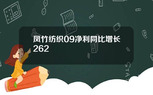 凤竹纺织09净利同比增长262