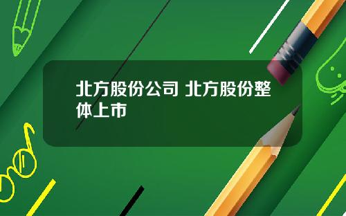北方股份公司 北方股份整体上市