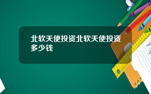北软天使投资北软天使投资多少钱