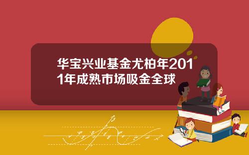 华宝兴业基金尤柏年2011年成熟市场吸金全球
