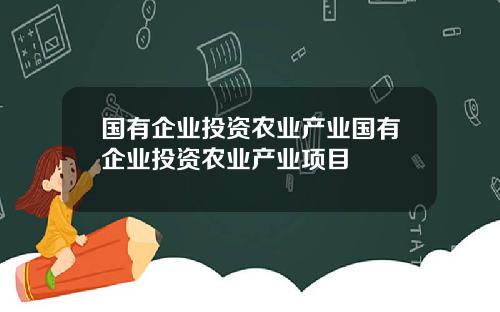 国有企业投资农业产业国有企业投资农业产业项目