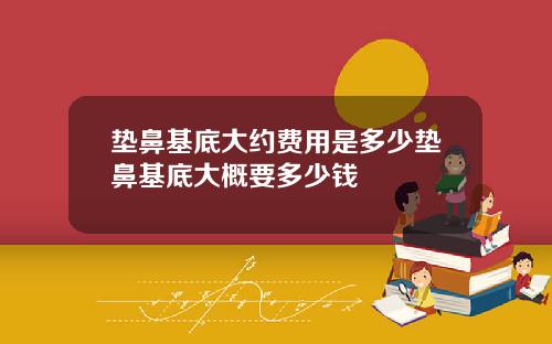 垫鼻基底大约费用是多少垫鼻基底大概要多少钱