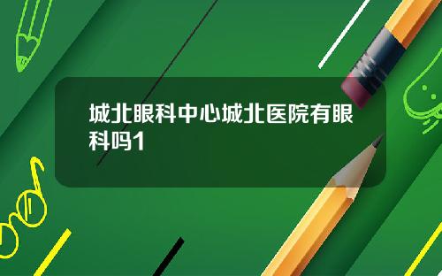 城北眼科中心城北医院有眼科吗1