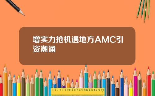 增实力抢机遇地方AMC引资潮涌