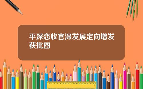 平深恋收官深发展定向增发获批图
