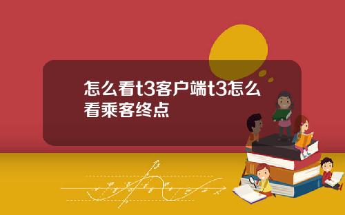 怎么看t3客户端t3怎么看乘客终点