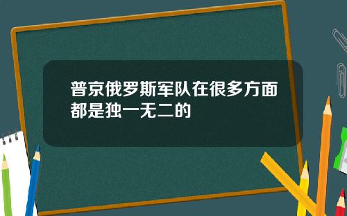 普京俄罗斯军队在很多方面都是独一无二的