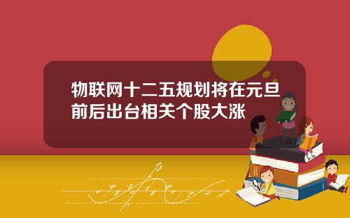 物联网十二五规划将在元旦前后出台相关个股大涨