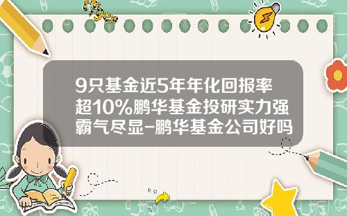9只基金近5年年化回报率超10%鹏华基金投研实力强霸气尽显-鹏华基金公司好吗