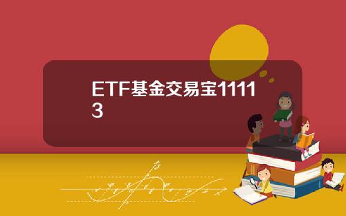 ETF基金交易宝11113