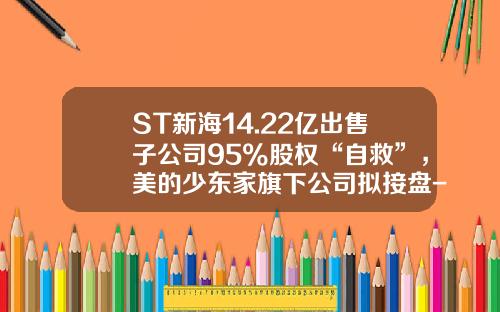 ST新海14.22亿出售子公司95%股权“自救”，美的少东家旗下公司拟接盘-新海软件股份有限公司