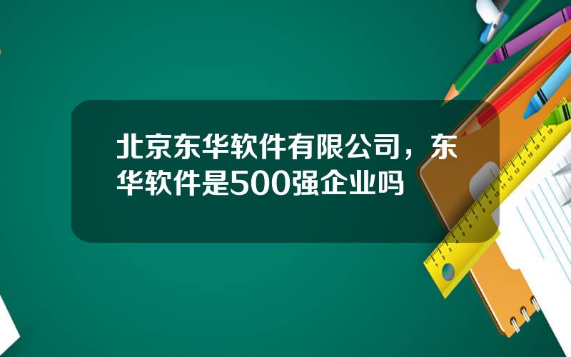 北京东华软件有限公司，东华软件是500强企业吗