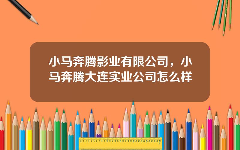 小马奔腾影业有限公司，小马奔腾大连实业公司怎么样