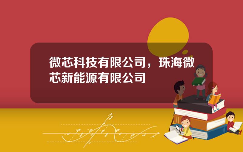 微芯科技有限公司，珠海微芯新能源有限公司