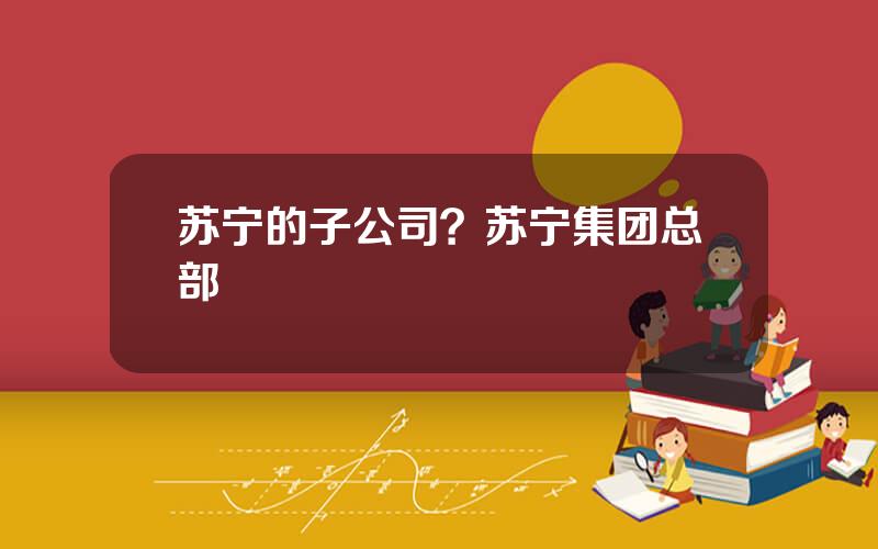 苏宁的子公司？苏宁集团总部
