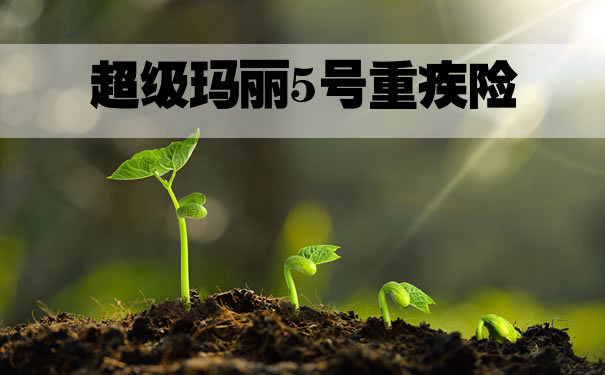 超级玛丽5号保费测算！超级玛丽5号重疾险在哪里买？_1